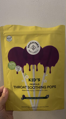 Kid's Propolis Throat Soothing Pops