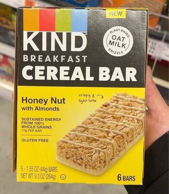 Kind Breakfast Cereal Bar - Honey Nut with Almonds