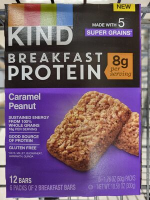 Kind Breakfast Protein Caramel Peanut