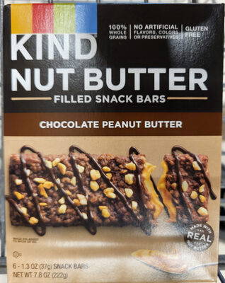 Kind Nut Butter Filled Snack Bars Chocolate Peanut Butter