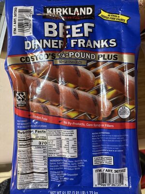 Kirkland 1/4 Pound Beef Franks