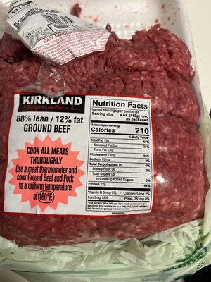 Kirkland 88%lean Ground Beef
