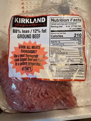 Kirkland Signature 88% Lean Ground Beef