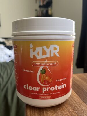 KLYR Tropical Sunrise Clear Protein Powder