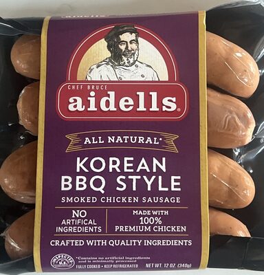Korean BBQ Style Smoked Chicken Sausage
