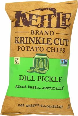 Krinkle Cut Potato Chips Dill Pickle