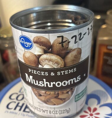 Kroger Canned Mushroom Pieces And Stems