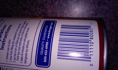 Kroger, extra peach pie filling, peach