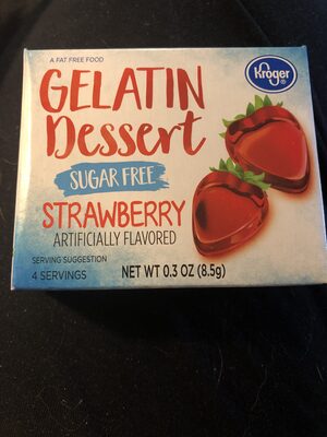 Kroger, gelatin dessert, strawberry