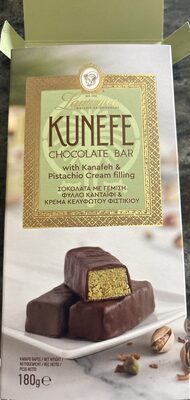 Kunefe Chocolate Bar With Kanafeh & Pistachio Cream Filling