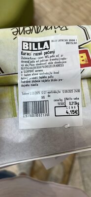 Kurací rezeň pečený