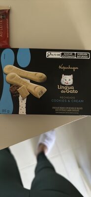 Língua de Gato Recheado Cookies & Cream