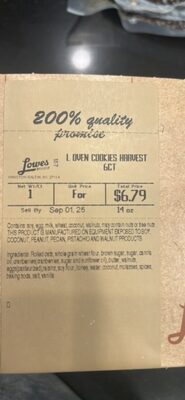 L OVEN COOKIES HARVEST