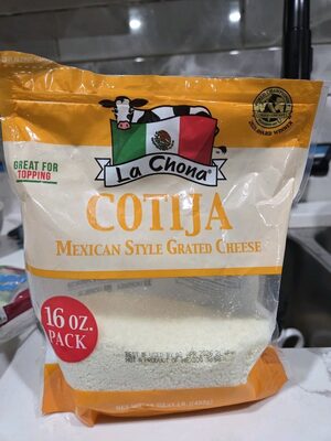 La Chona Cotija Mexican Style Grated Cheese