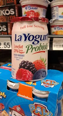 La Yogurt, Blended Lowfat Yogurt, Mixed Berry
