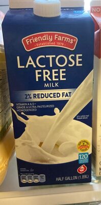 Lactose Free Milk 2% Reduced Fat