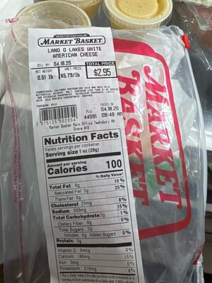 Land O Lakes white American cheese