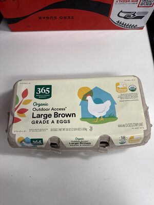 Large Brown, Green Eggs, Organic