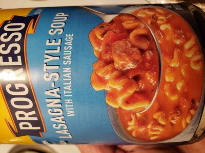 Lasagna-style soup with Italian sausage