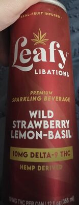 Leafy Libations Wild Strawberry Lemon 10mg THC