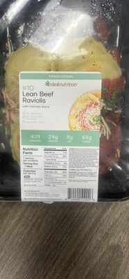 Lean Beef Raviolis with marinara sauce