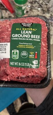 LEAN GROUND BEEF 93/7