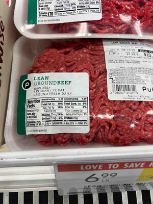 Lean Ground Beef 93% Lean / 7% Fat
