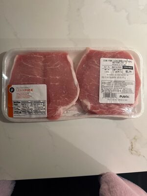 Lean Pork Loin Boneless Chops Butterflied