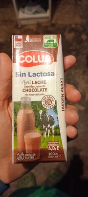 Leche sin lactosa chocolate