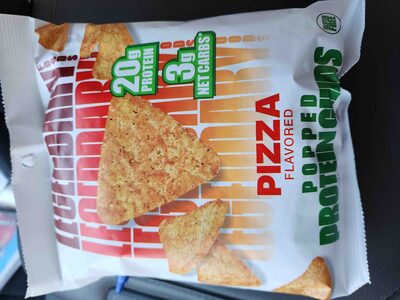 Legendary pizza flavored protein chips
