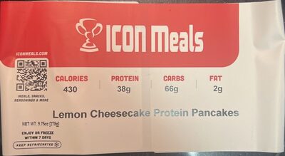 Lemon Cheesecake Protein Pancakes