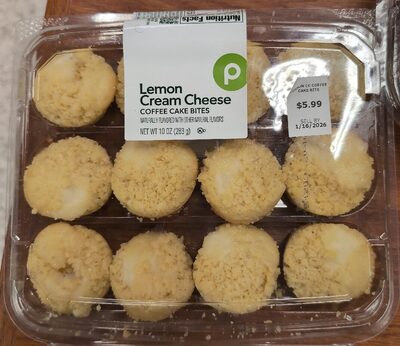 Lemon Cream Cheese Coffee Cake Bites