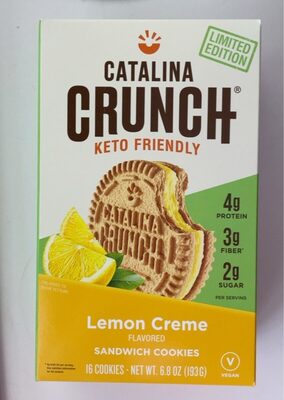 Lemon Creme Flavored Sandwich Cookies