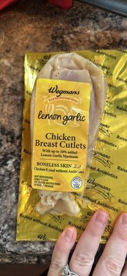 Lemon Garlic Chicken Breast Cutlets