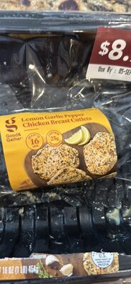 Lemon Garlic Pepper Chicken Breast Cutlets