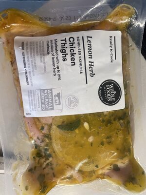 Lemon Herb Boneless Chicken Thighs