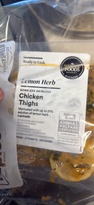 Lemon Herb Boneless Skinless Chicken Thighs