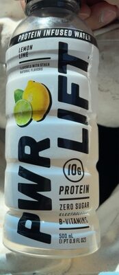 Lemon lime protien infused water