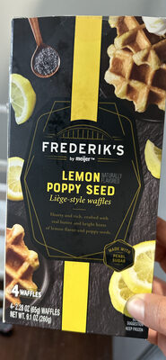 Lemon Poppy Seed Liège-style waffles