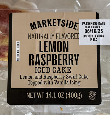 Lemon Raspberry Iced Cake