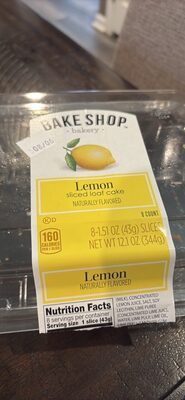 Lemon sliced loaf cake