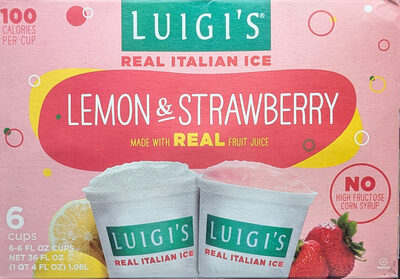 Lemon & Strawberry Real Italian Ice