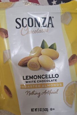Lemoncello White Chocolate almonds
