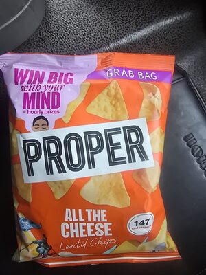 Lentil Chips - All The Cheese