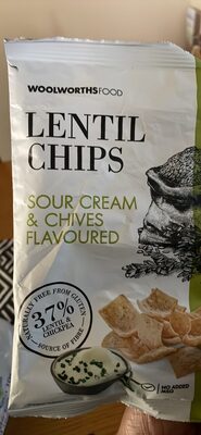 Lentil Chips Sour Cream & Chives Flavoured