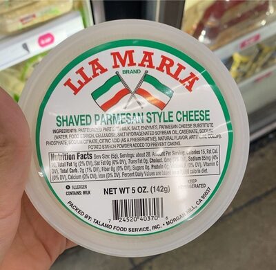 Lia Maria Shaved Parmesan Cheese