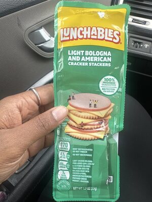 Light Bologna And American Cracker Stackers Snack Pack
