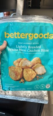 Lightly Breaded White Meat Chicken Bites