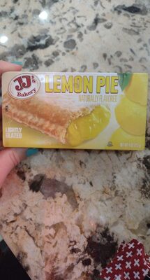 Lightly glazed lemon pie dessert, lemon pie