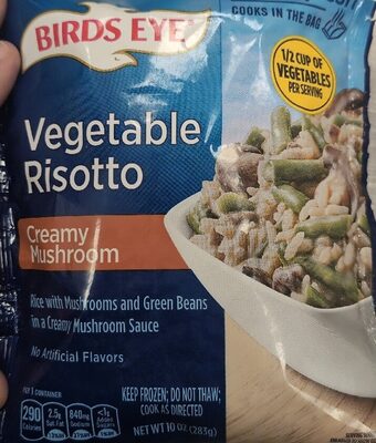 Lightly Sauced Mushroom & Green Bean Risotto